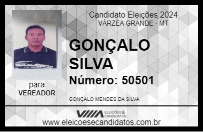 Candidato GONÇALO SILVA 2024 - VÁRZEA GRANDE - Eleições