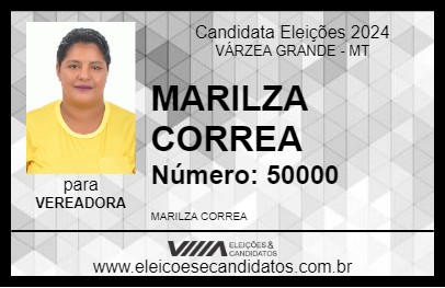 Candidato MARILZA CORREA  2024 - VÁRZEA GRANDE - Eleições