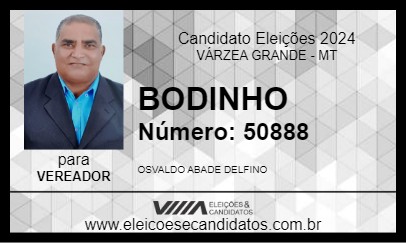 Candidato BODINHO 2024 - VÁRZEA GRANDE - Eleições