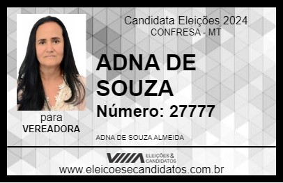 Candidato ADNA DE SOUZA 2024 - CONFRESA - Eleições