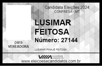 Candidato LUSIMAR FEITOSA 2024 - CONFRESA - Eleições