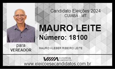 Candidato MAURO LEITE 2024 - CUIABÁ - Eleições