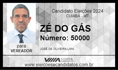 Candidato ZÉ DO GÁS 2024 - CUIABÁ - Eleições