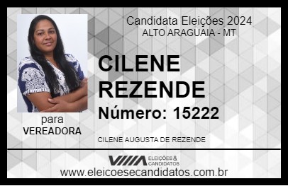 Candidato CILENE REZENDE 2024 - ALTO ARAGUAIA - Eleições