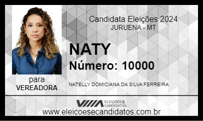 Candidato NATY 2024 - JURUENA - Eleições