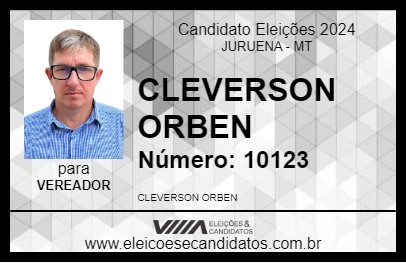 Candidato CLEVERSON ORBEN 2024 - JURUENA - Eleições