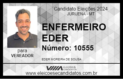 Candidato ENFERMEIRO EDER 2024 - JURUENA - Eleições