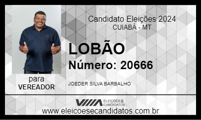 Candidato LOBÃO 2024 - CUIABÁ - Eleições