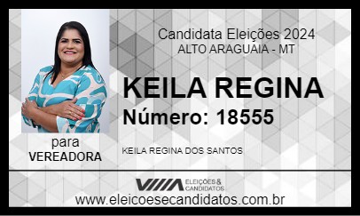 Candidato KEILA REGINA 2024 - ALTO ARAGUAIA - Eleições