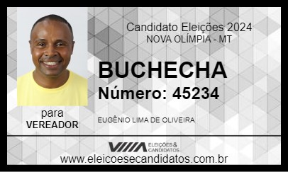 Candidato BUCHECHA 2024 - NOVA OLÍMPIA - Eleições