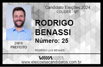 Candidato RODRIGO BENASSI 2024 - COLÍDER - Eleições