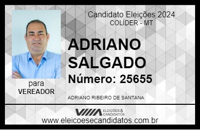 Candidato ADRIANO DO SALGADO 2024 - COLÍDER - Eleições