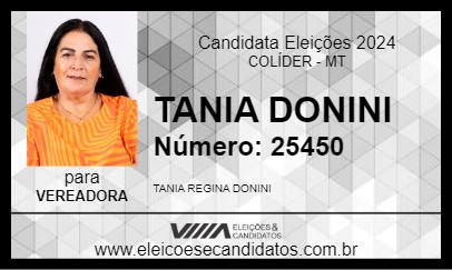 Candidato TANIA DONINI 2024 - COLÍDER - Eleições