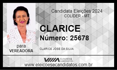 Candidato CLARICE 2024 - COLÍDER - Eleições