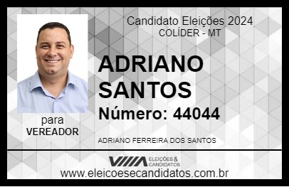 Candidato ADRIANO SANTOS 2024 - COLÍDER - Eleições