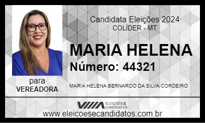 Candidato MARIA HELENA 2024 - COLÍDER - Eleições