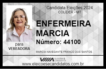 Candidato ENFERMEIRA MARCIA 2024 - COLÍDER - Eleições