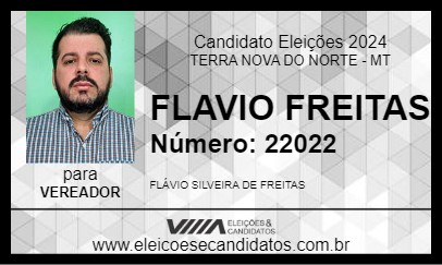 Candidato FLAVIO FREITAS 2024 - TERRA NOVA DO NORTE - Eleições