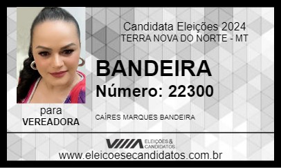 Candidato BANDEIRA 2024 - TERRA NOVA DO NORTE - Eleições