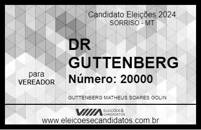 Candidato DR GUTTENBERG 2024 - SORRISO - Eleições