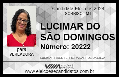 Candidato LUCIMAR DO SÃO DOMINGOS 2024 - SORRISO - Eleições