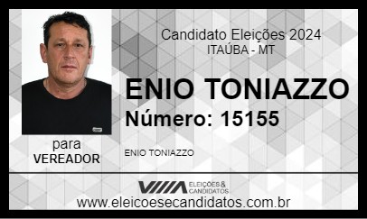 Candidato ENIO TONIAZZO 2024 - ITAÚBA - Eleições