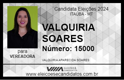 Candidato VALQUIRIA SOARES 2024 - ITAÚBA - Eleições