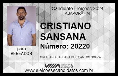 Candidato CRISTIANO SANSANA 2024 - TABAPORÃ - Eleições