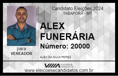 Candidato ALEX FUNERÁRIA 2024 - TABAPORÃ - Eleições