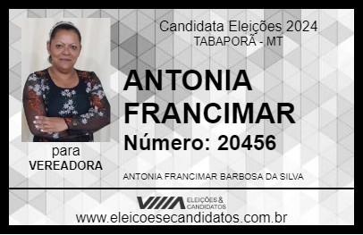 Candidato ANTONIA FRANCIMAR 2024 - TABAPORÃ - Eleições