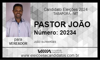 Candidato PASTOR JOÃO 2024 - TABAPORÃ - Eleições