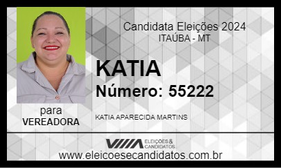 Candidato KATIA 2024 - ITAÚBA - Eleições