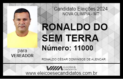 Candidato RONALDO DO SEM TERRA 2024 - NOVA OLÍMPIA - Eleições