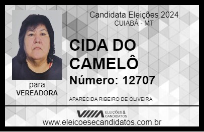 Candidato CIDA DO CAMELÔ 2024 - CUIABÁ - Eleições