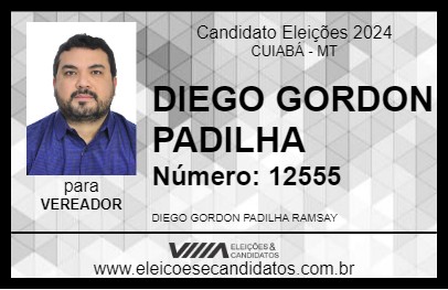 Candidato DIEGO GORDON PADILHA 2024 - CUIABÁ - Eleições