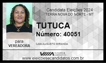 Candidato TUTUCA 2024 - TERRA NOVA DO NORTE - Eleições