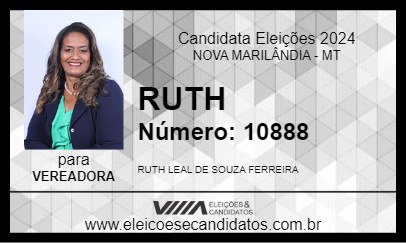 Candidato RUTH 2024 - NOVA MARILÂNDIA - Eleições