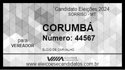 Candidato CORUMBÁ 2024 - SORRISO - Eleições