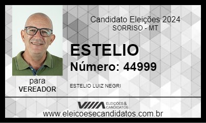 Candidato ESTELIO 2024 - SORRISO - Eleições