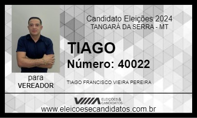 Candidato TIAGO 2024 - TANGARÁ DA SERRA - Eleições