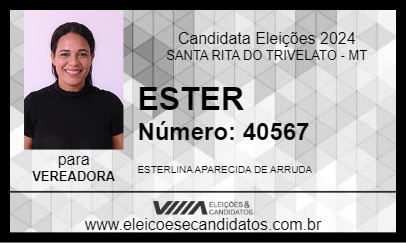 Candidato ESTER 2024 - SANTA RITA DO TRIVELATO - Eleições