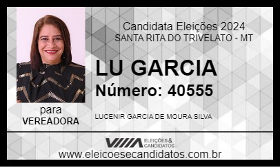 Candidato LU GARCIA 2024 - SANTA RITA DO TRIVELATO - Eleições