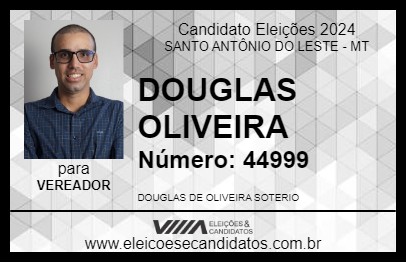 Candidato DOUGLAS OLIVEIRA 2024 - SANTO ANTÔNIO DO LESTE - Eleições