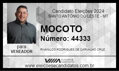 Candidato MOCOTO  2024 - SANTO ANTÔNIO DO LESTE - Eleições