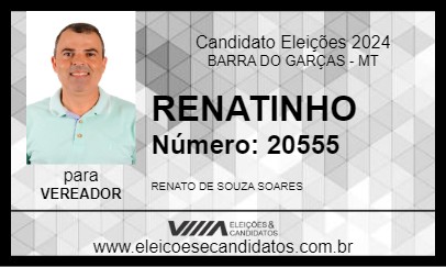 Candidato RENATINHO 2024 - BARRA DO GARÇAS - Eleições