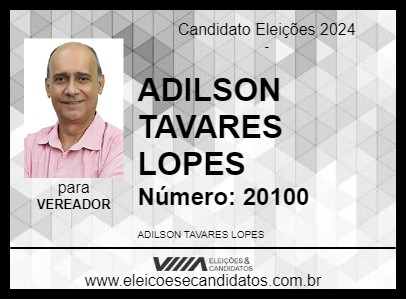 Candidato ADILSON TAVARES LOPES 2024 - BARRA DO GARÇAS - Eleições