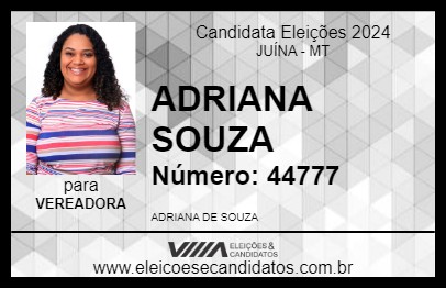 Candidato ADRIANA SOUZA 2024 - JUÍNA - Eleições