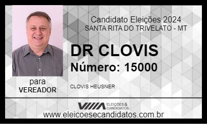 Candidato DR CLOVIS 2024 - SANTA RITA DO TRIVELATO - Eleições