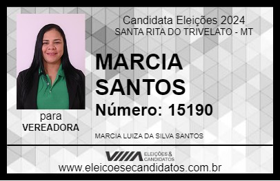 Candidato MARCIA SANTOS 2024 - SANTA RITA DO TRIVELATO - Eleições