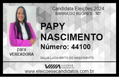 Candidato PAPY NASCIMENTO 2024 - BARRA DO BUGRES - Eleições